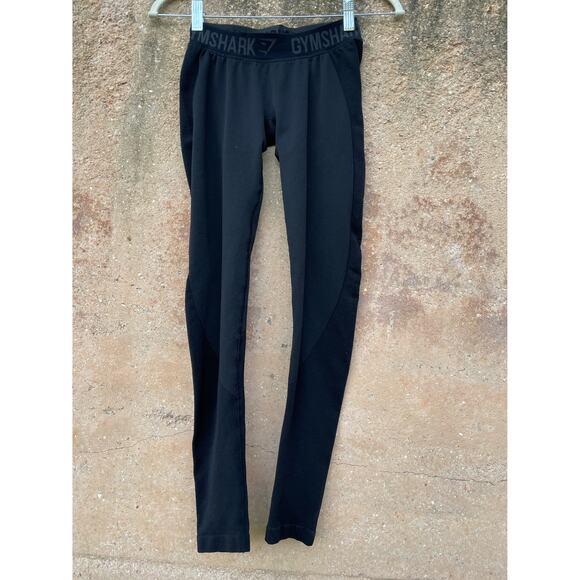 Gymshark Black Grey Seamless Leggings S - Picture 1 of 8